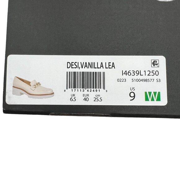 Naturalizer Shoe Womens Size 9 W Desi Loafer Vanila Cream Chunky - Picture 2 of 7